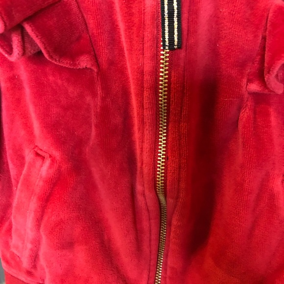 ❣️Red Ruffled Velvet Jacket❣️ - Picture 4 of 4